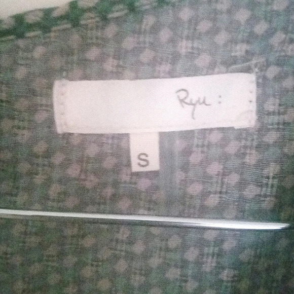 Anthropologie Ryu Swing Style Peplum Top Lace Front Rhinestone Detail Size Small - Picture 7 of 8